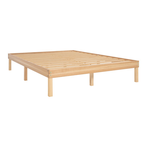 Ebern Designs Eimuntas 14 inch Solid Wood Platform Bed, No Squeak Bed
